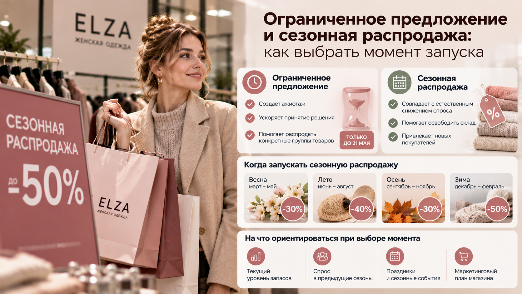 Ограниченное предложение и сезонная распродажа: как выбрать момент запуска